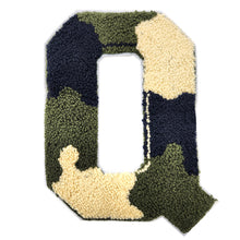 Load image into Gallery viewer, Letter Varsity Alphabets A to Z Camo Chenille & White Felt 8 Inch