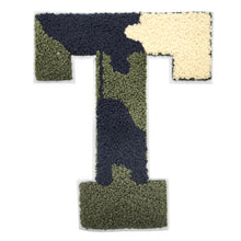 Load image into Gallery viewer, Letter Varsity Alphabets A to Z Camo Chenille & White Felt 8 Inch