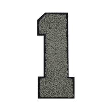 Load image into Gallery viewer, Varsity Numbers Grey Chenille & Black Felt