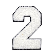 Load image into Gallery viewer, Varsity Numbers White Chenille & Black Felt