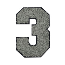 Load image into Gallery viewer, Varsity Numbers Grey Chenille & Black Felt