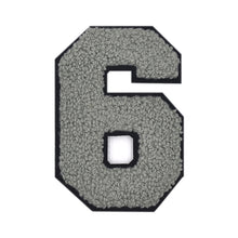 Load image into Gallery viewer, Varsity Numbers Grey Chenille & Black Felt