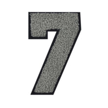 Load image into Gallery viewer, Varsity Numbers Grey Chenille & Black Felt