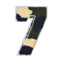 Load image into Gallery viewer, Varsity Numbers Camo Chenille & White Felt