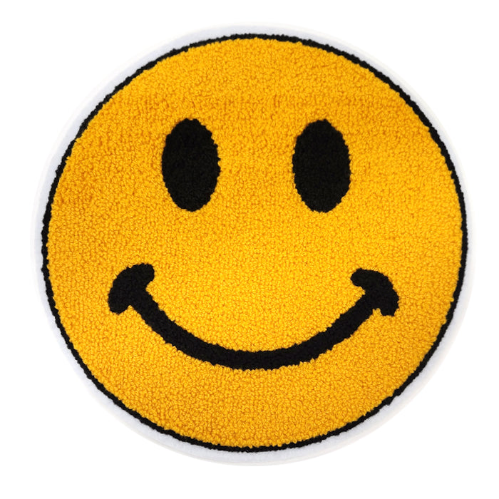 Smile Face Chenille Patch – tackletwill