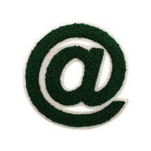Load image into Gallery viewer, Varsity Letter Symbol Email @ Sign 4.4 inch Chenille Patch