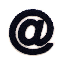 Load image into Gallery viewer, Varsity Letter Symbol Email @ Sign 4.4 inch Chenille Patch