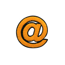 Load image into Gallery viewer, Varsity Letter Symbol Email @ Sign 2.4 inch Chenille Patch
