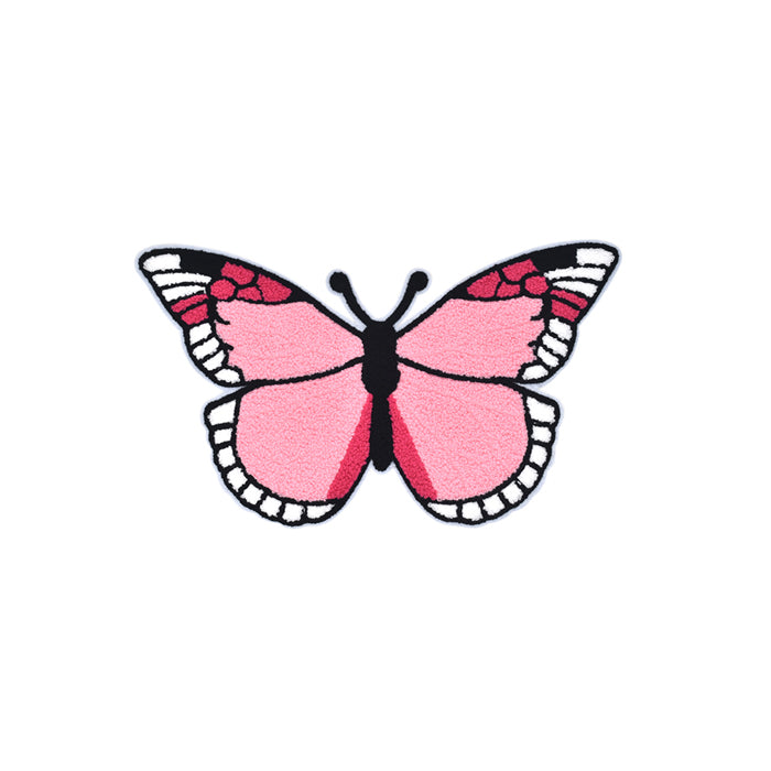 Pink Butterfly Embroidery Patch – tackletwill