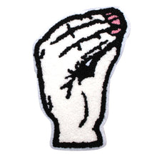 Load image into Gallery viewer, Italian Hand Pinched Fingers Gesture in Multicolor Chenille Patch