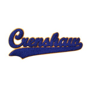 Varsity City Name Crenshaw in Multicolor Chenille Patch