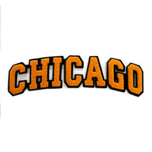 Load image into Gallery viewer, Varsity City Name Chicago in Multicolor Chenille Patch
