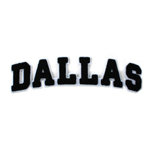 Load image into Gallery viewer, Varsity City Name Dallas in Multicolor Chenille Patch