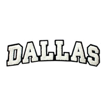 Load image into Gallery viewer, Varsity City Name Dallas in Multicolor Chenille Patch