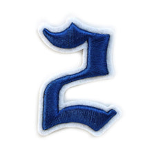 Load image into Gallery viewer, 3D Old English Roman Font Number 0 to 9 Size 2, 3 inches Royal Blue Embroidery Patch