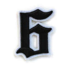 Load image into Gallery viewer, 3D Old English Roman Font Number 0 to 9 Size 2, 3 inches Black Embroidery Patch