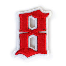 Load image into Gallery viewer, 3D Old English Roman Font Number 0 to 9 Size 2, 3 inches Red Embroidery Patch