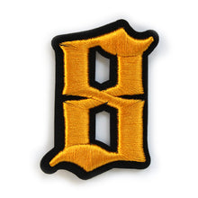 Load image into Gallery viewer, 3D Old English Roman Font Number 0 to 9 Size 2, 3 inches Yellow Embroidery Patch