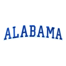 Load image into Gallery viewer, Varsity State Name Alabama in Multicolor Embroidery Patch