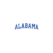 Load image into Gallery viewer, Varsity State Name Alabama in Multicolor Embroidery Patch