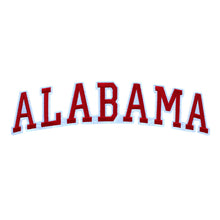 Load image into Gallery viewer, Varsity State Name Alabama in Multicolor Embroidery Patch