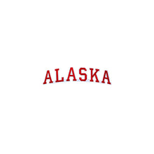Load image into Gallery viewer, Varsity State Name Alaska in Multicolor Embroidery Patch