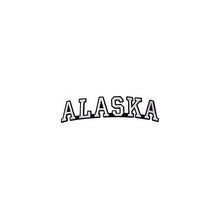 Load image into Gallery viewer, Varsity State Name Alaska in Multicolor Embroidery Patch
