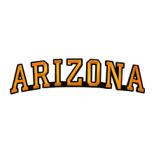 Load image into Gallery viewer, Varsity State Name Arizona in Multicolor Embroidery Patch