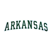 Load image into Gallery viewer, Varsity State Name Arkansas in Multicolor Embroidery Patch
