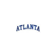 Load image into Gallery viewer, Varsity State Name Atlanta in Multicolor Embroidery Patch
