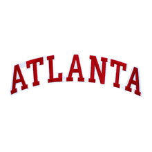 Load image into Gallery viewer, Varsity State Name Atlanta in Multicolor Embroidery Patch
