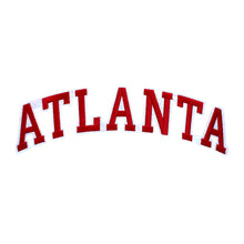 Load image into Gallery viewer, Varsity State Name Atlanta in Multicolor Embroidery Patch