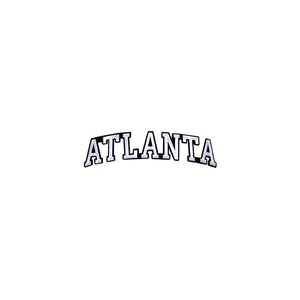 Varsity State Name Atlanta in Multicolor Embroidery Patch