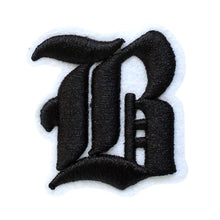Load image into Gallery viewer, 3D Old English Roman Font Alphabets A To Z Size 2 Inches Black Embroidery Patch