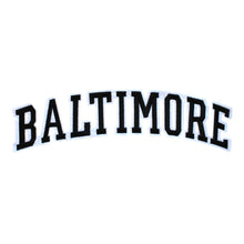 Load image into Gallery viewer, Varsity City Name Baltimore in Multicolor Embroidery Patch