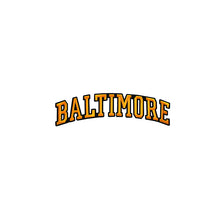 Load image into Gallery viewer, Varsity City Name Baltimore in Multicolor Embroidery Patch