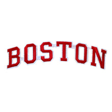 Load image into Gallery viewer, Varsity City Name Boston in Multicolor Embroidery Patch