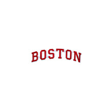Load image into Gallery viewer, Varsity City Name Boston in Multicolor Embroidery Patch