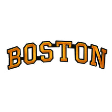 Load image into Gallery viewer, Varsity City Name Boston in Multicolor Embroidery Patch