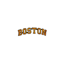 Load image into Gallery viewer, Varsity City Name Boston in Multicolor Embroidery Patch