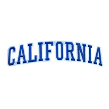 Load image into Gallery viewer, Varsity State Name California in Multicolor Embroidery Patch