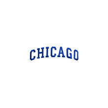 Load image into Gallery viewer, Varsity City Name Chicago in Multicolor Embroidery Patch