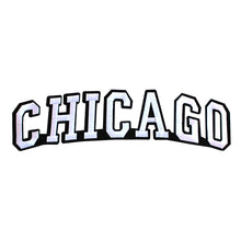 Load image into Gallery viewer, Varsity City Name Chicago in Multicolor Embroidery Patch