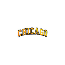 Load image into Gallery viewer, Varsity City Name Chicago in Multicolor Embroidery Patch