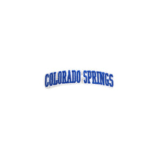 Load image into Gallery viewer, Varsity City Name Colorado Springs in Multicolor Embroidery Patch