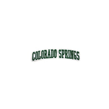 Load image into Gallery viewer, Varsity City Name Colorado Springs in Multicolor Embroidery Patch