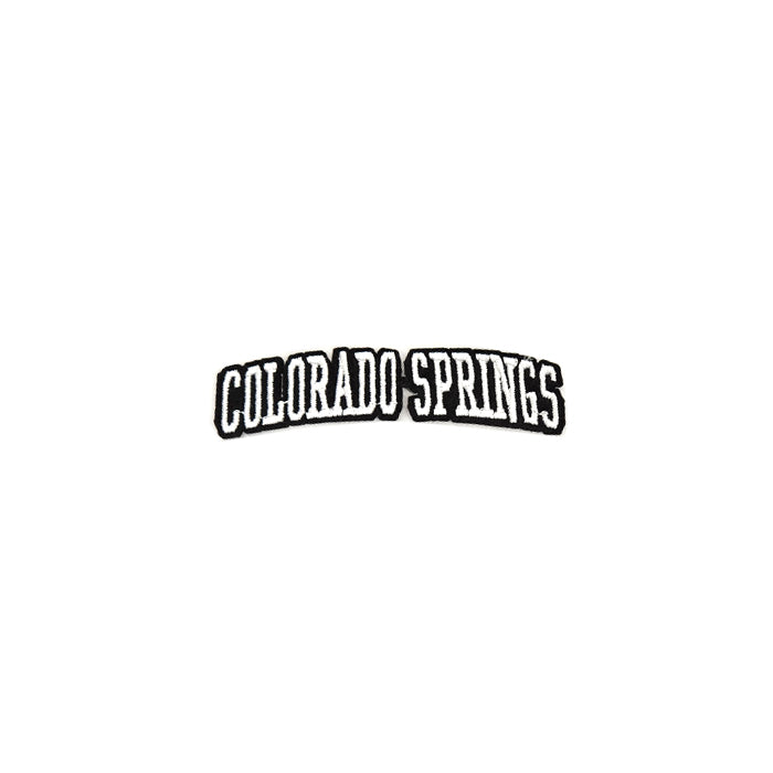 Varsity City Name Colorado Springs in Multicolor Embroidery Patch