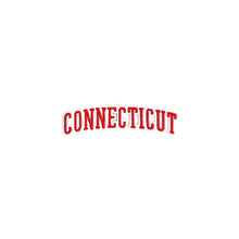 Load image into Gallery viewer, Varsity State Name Connecticut in Multicolor Embroidery Patch