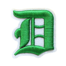 Load image into Gallery viewer, 3D Old English Roman Font Alphabets A To Z Size 3 Inches Green Embroidery Patch