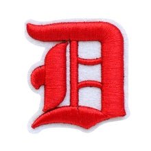 Load image into Gallery viewer, 3D Old English Roman Font Alphabets A To Z Size 3 Inches Red Embroidery Patch